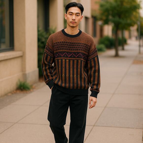 Vintage Sears Acrylic Sweater Mens 2XT - Picture 1 of 8